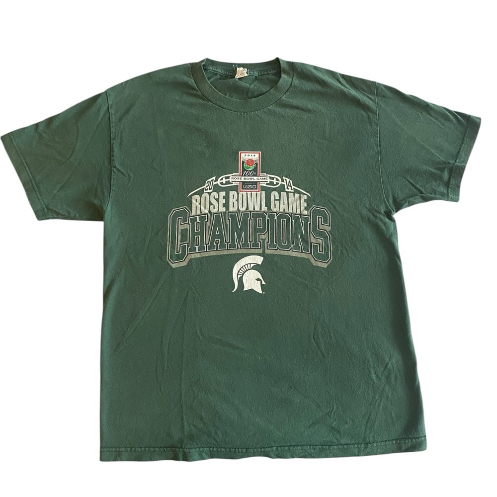 Spartans Green Rose Bowl Game Champions T-Shirt